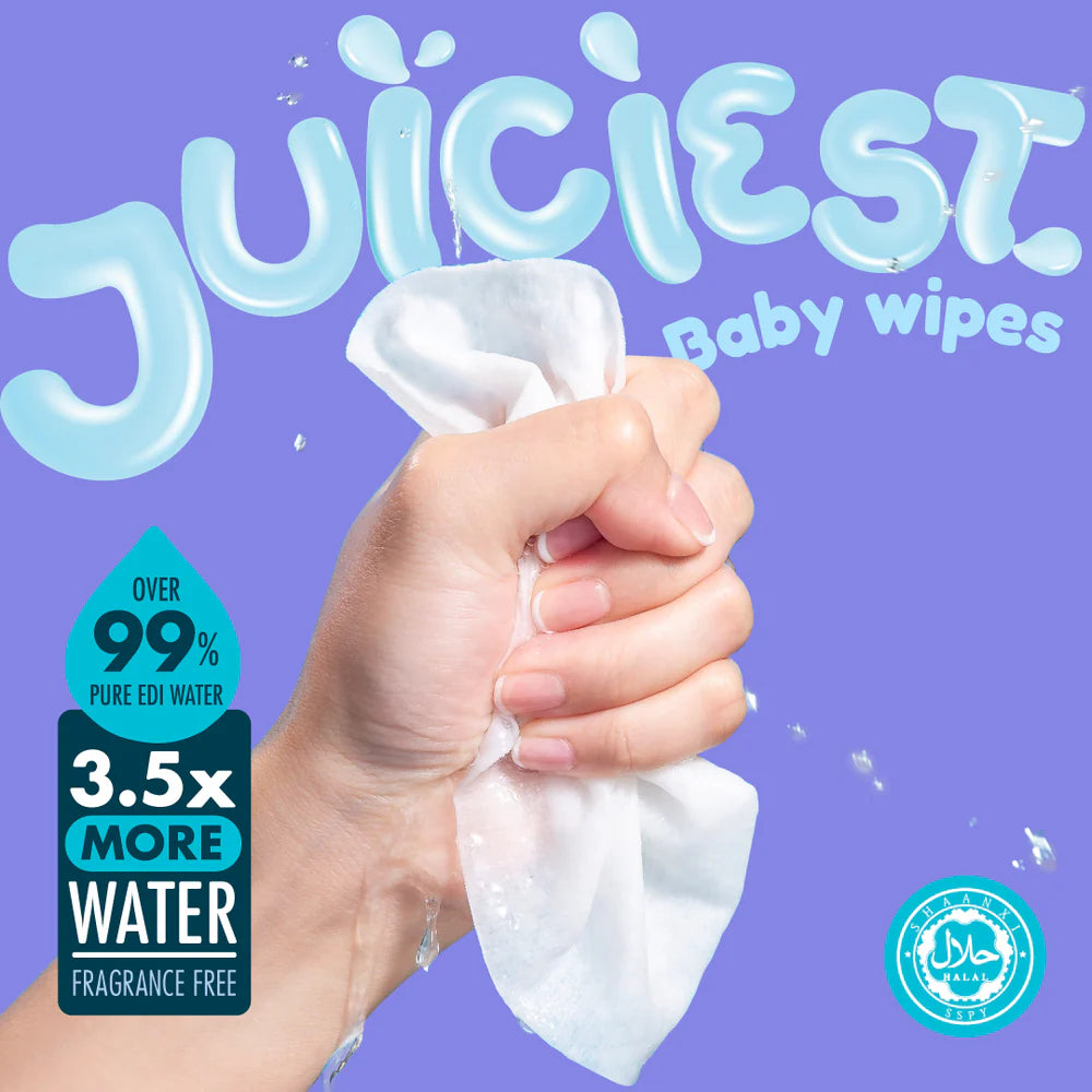 Hoppi Premium Wipes [German Dermatologically Tested] with Halal Certified (20 Wipes x 5 Packs)